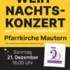 Weihnachtskonzert Plakat